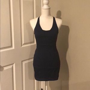 Tobi Small Navy Blue Mini Dress w/ Open Back